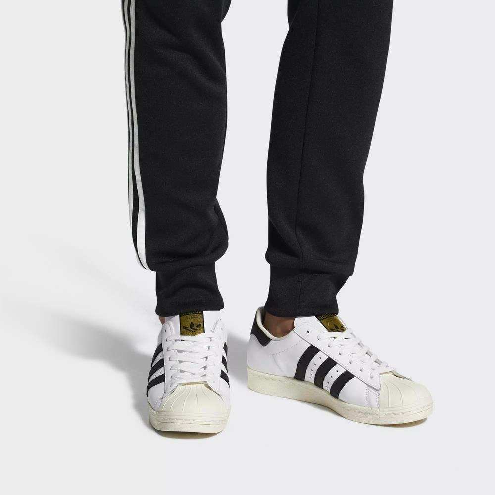 Adidas Superstar 80s Tenis Blancos Para Hombre (MX-21889)